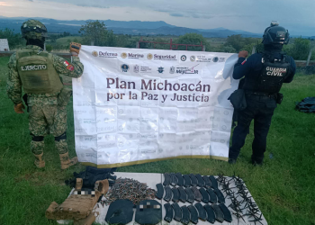 Localizan equipo táctico luego de hechos violentos en Queréndaro
