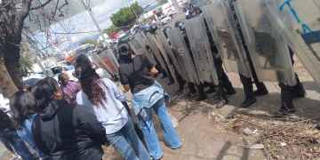 SSP retira a manifestantes en Libramiento de Morelia