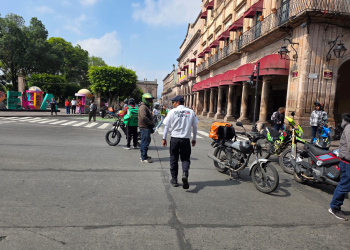 Repartidores de Uber y DiDi se manifiestan en Morelia, exigen justicia por compañero