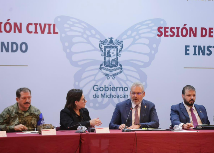 Instalan Puesto de Comando Interinstitucional en Michoacán para intensificar prevención por lluvias
