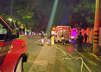 Se incendian instalaciones del Sindicato del IMSS en Jacona