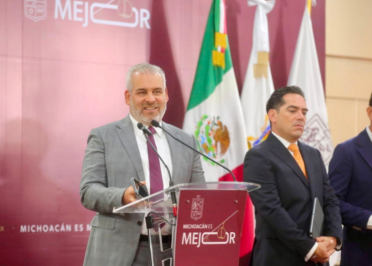 Reconoce Bedolla respaldo de Sheinbaum y Harfuch tras importantes detenciones en Michoacán