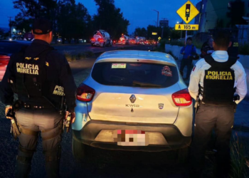 Detiene a sujeto con auto robado en Morelia