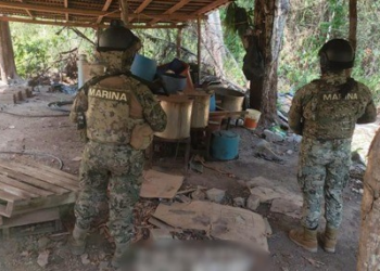 Destruyen laboratorio clandestino en Michoacán