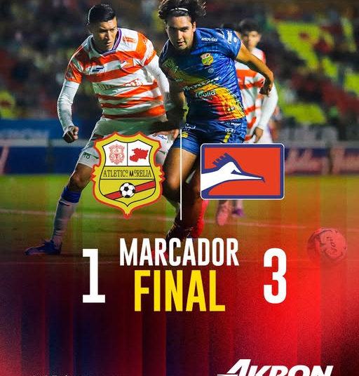 Atlético Morelia cae 3-1 de local ante Correcaminos